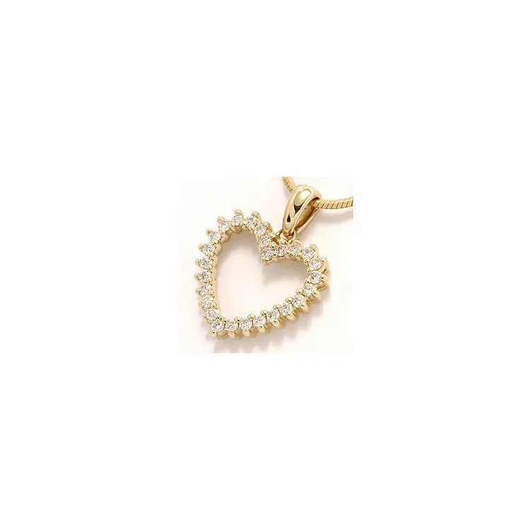 Herz Anhänger in 14 karat Gold 0,46 ct