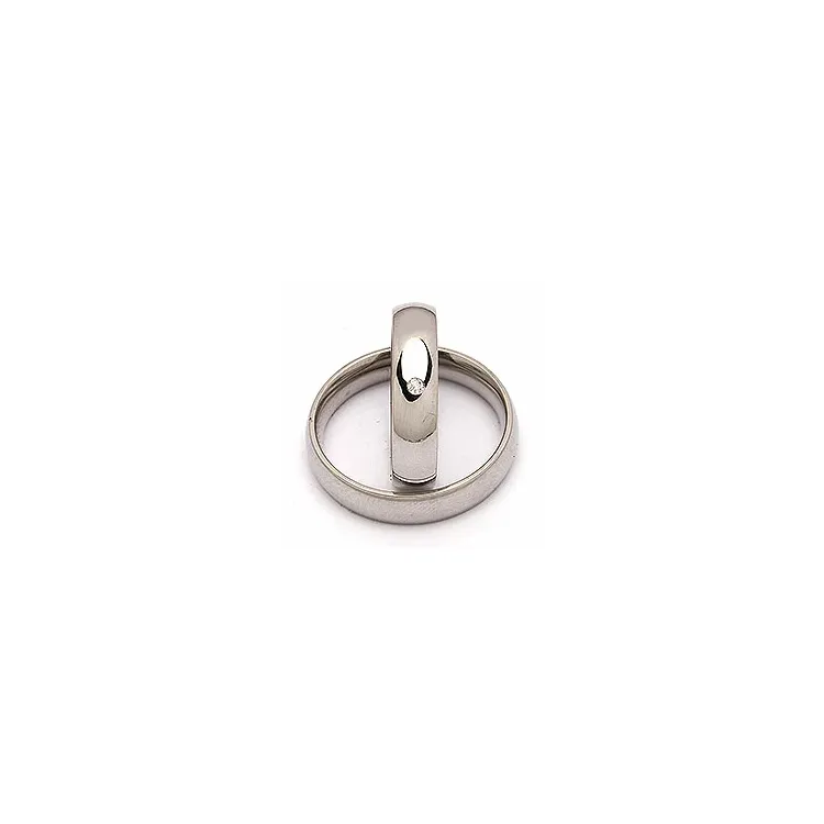 Trauringe in Stahl 0,025 ct