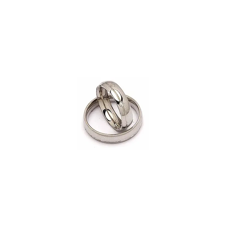 Trauringe in Stahl 0,025 ct