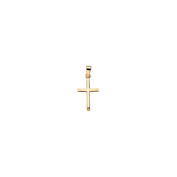Scrouples Kreuz Anhänger in 8 Karat Gold
