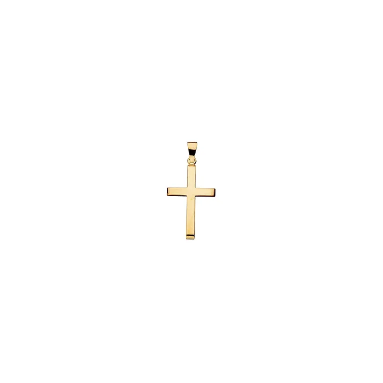 Scrouples Kreuz Anhänger in 8 Karat Gold