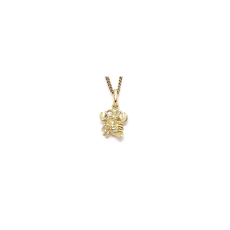 Scrouples Krebs Anhänger in 8 Karat Gold