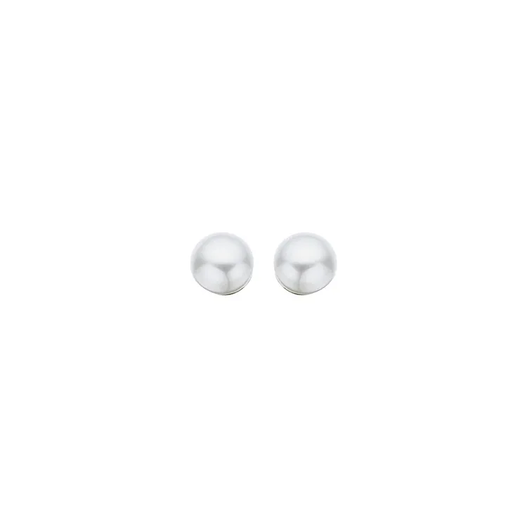 4 mm scrouples perle ohrringe in silber