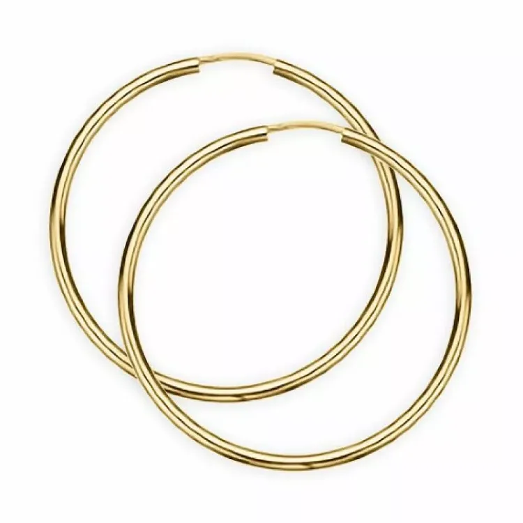 40 mm Scrouples Kreole in vergoldetem Sterlingsilber
