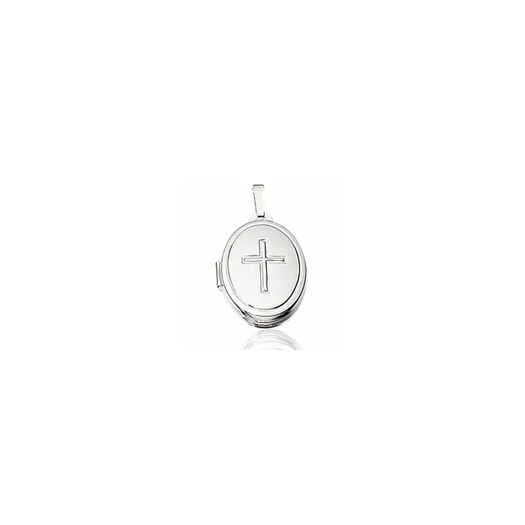 Scrouples Kreuz Medaillon in Silber