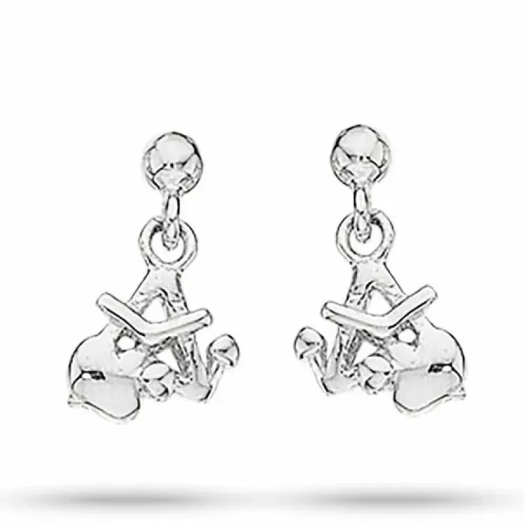 Scrouples Glaube-Hoffnung-Liebe Ohrringe in Silber