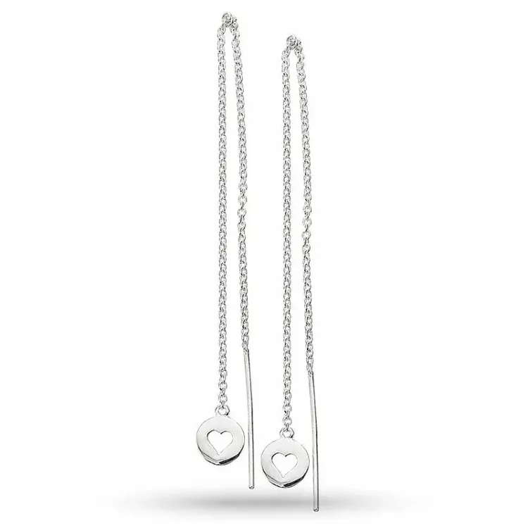 Scrouples Herz Ohrhänger in Silber