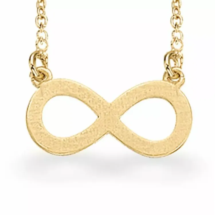 Scrouples infinity Anhänger mit Halskette in vergoldetem Sterlingsilber