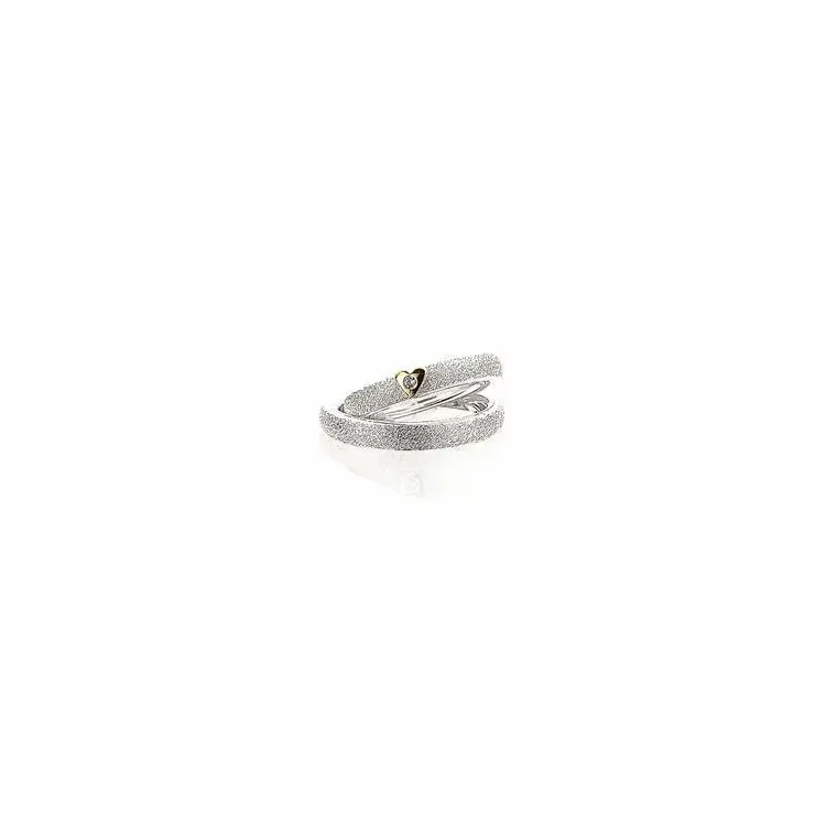 Scrouples trauringe in Silber und Gelbgold 0,02 ct