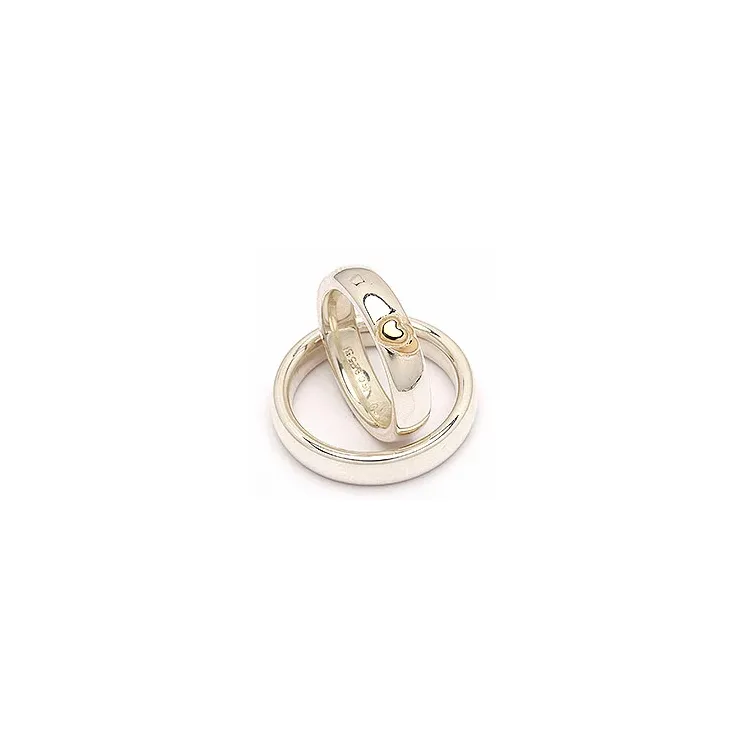 Scrouples trauringe in Silber und Gelbgold