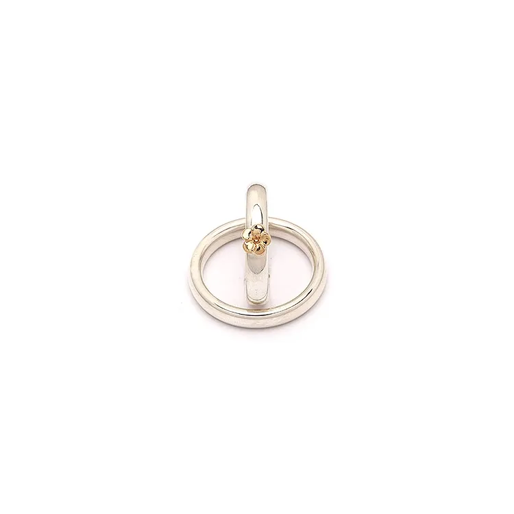 Scrouples trauringe in Silber und Gelbgold
