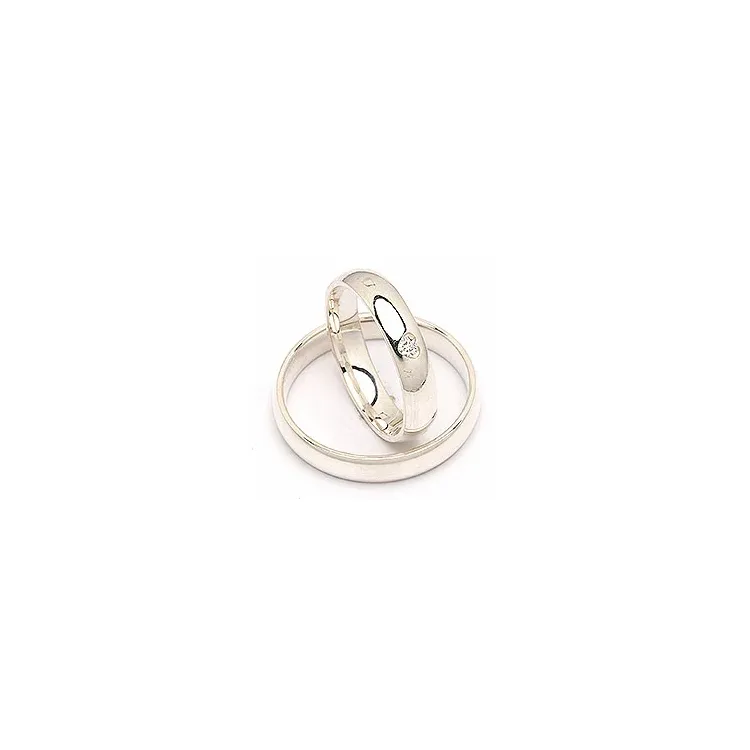 Scrouples trauringe in Silber 0,04 ct