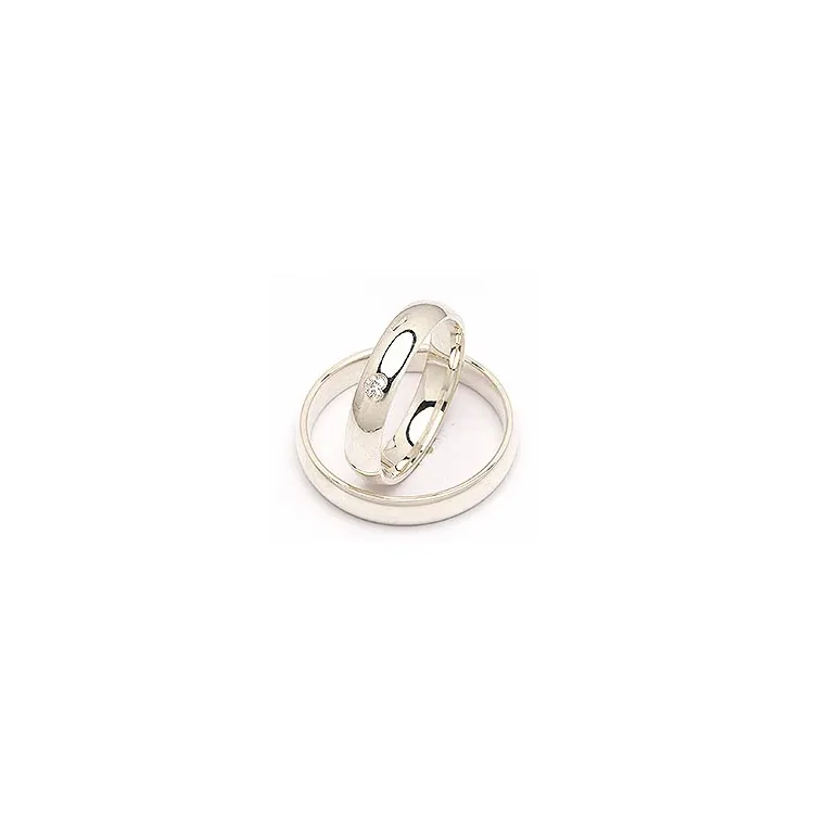 Scrouples trauringe in Silber 0,04 ct