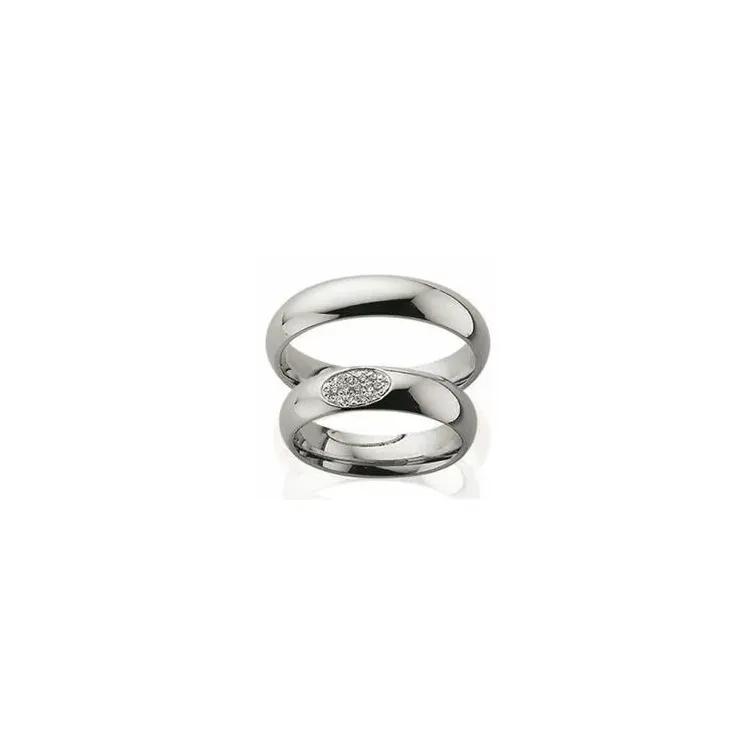 Scrouples trauringe in rhodiniertem Silber
