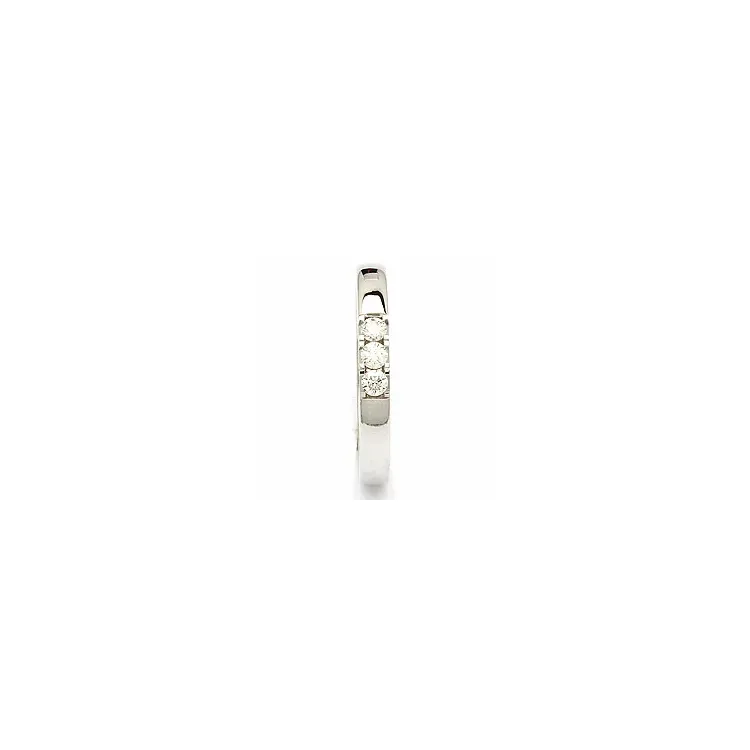 Memoirering in 14 Karat Weißgold 3 x 0,05 ct