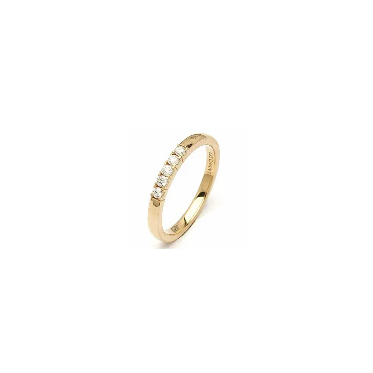 Memoirering in 14 Karat Gold 5 x 0,03 ct