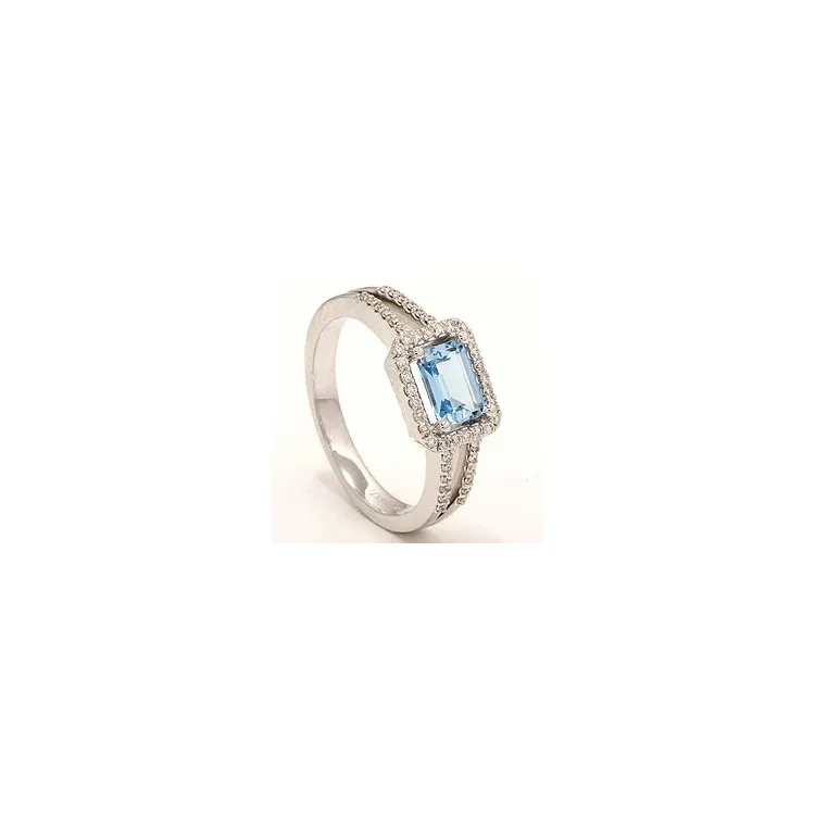 Diamantring in 14 Karat Weißgold 0,25 ct 1,20 ct