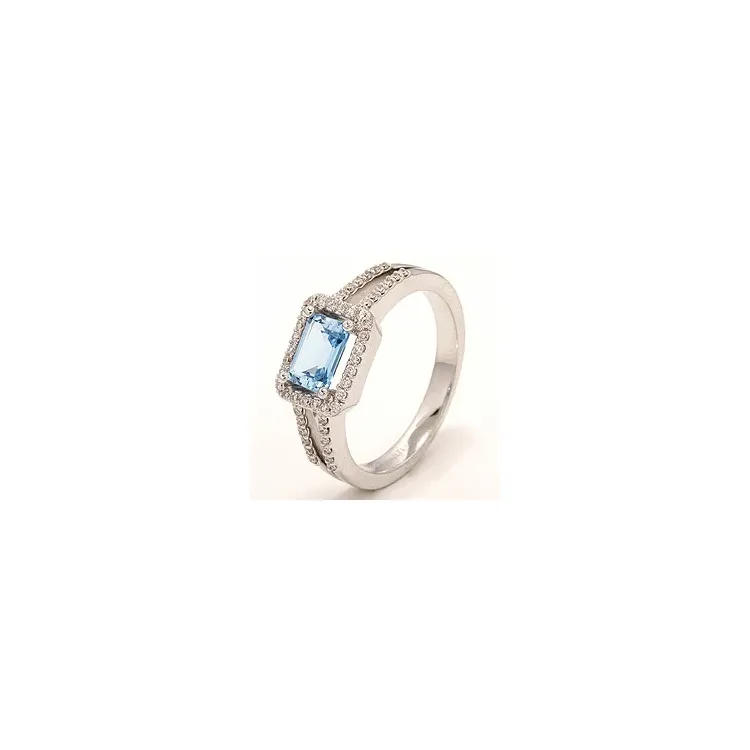 Diamantring in 14 Karat Weißgold 0,25 ct 1,20 ct