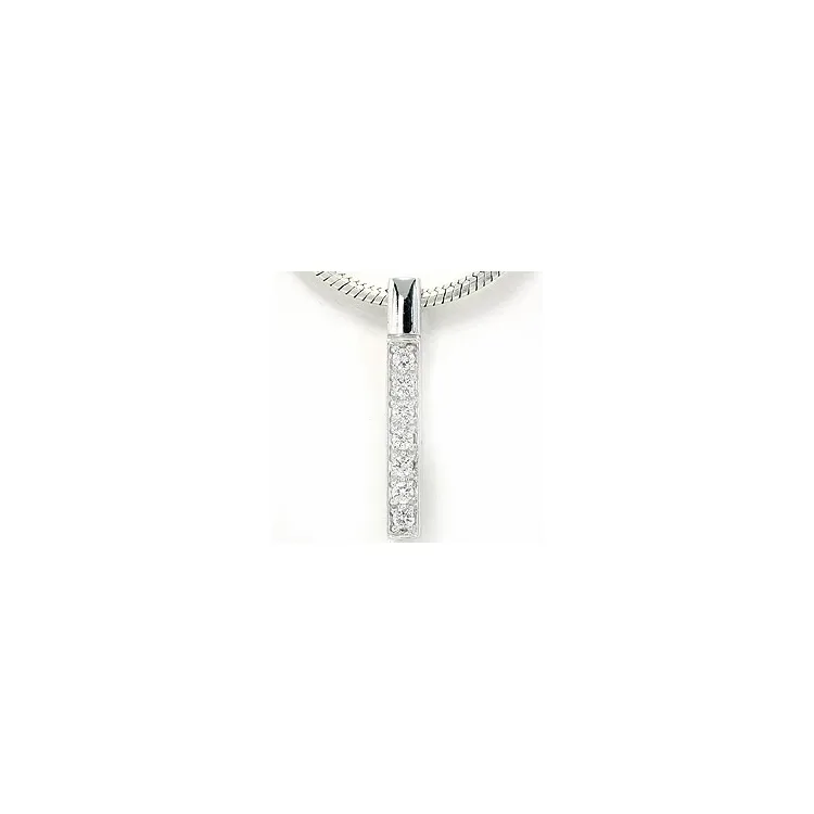 Brillant Anhänger in 14 karat Weißgold 0,15 ct