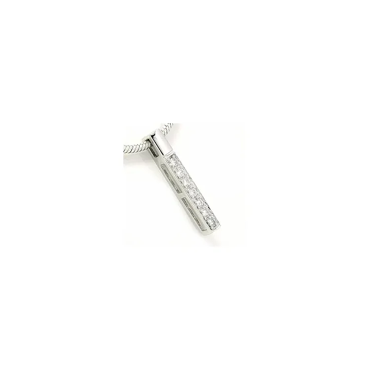 Brillant Anhänger in 14 karat Weißgold 0,15 ct