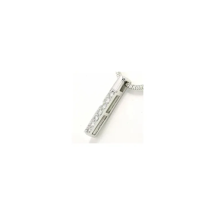 Brillant Anhänger in 14 karat Weißgold 0,15 ct