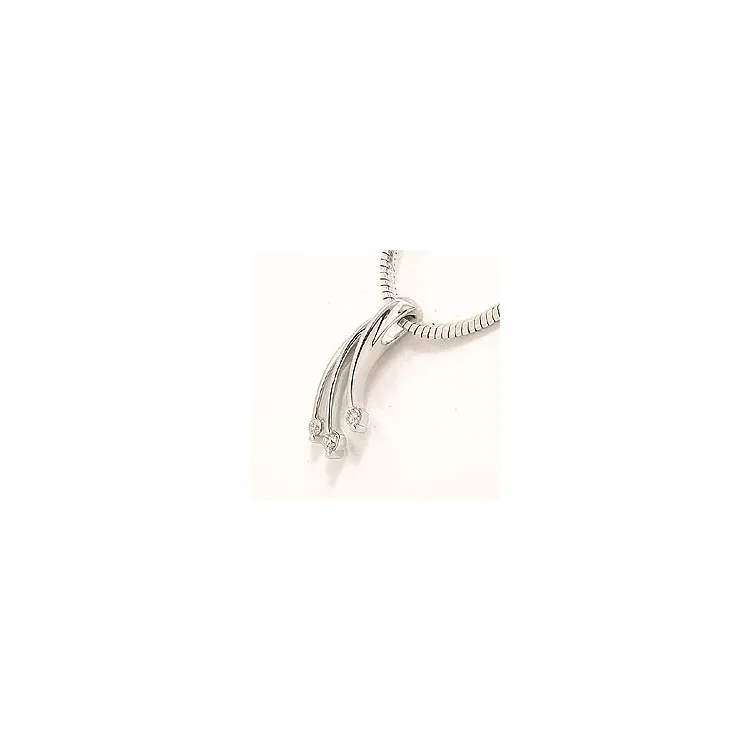 Diamant Anhänger in 14 karat Weißgold 0,07 ct