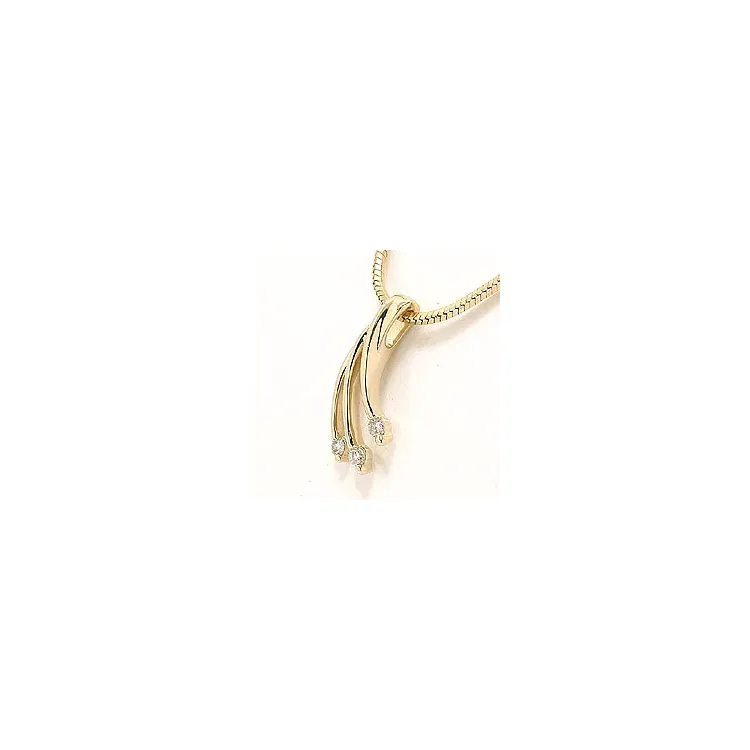 Diamant Anhänger in 14 karat Gold 0,07 ct