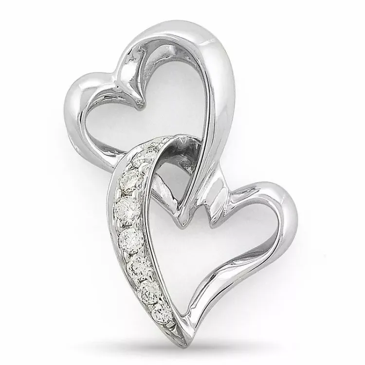 Diamantanhänger in 14 karat Weißgold 0,07 ct