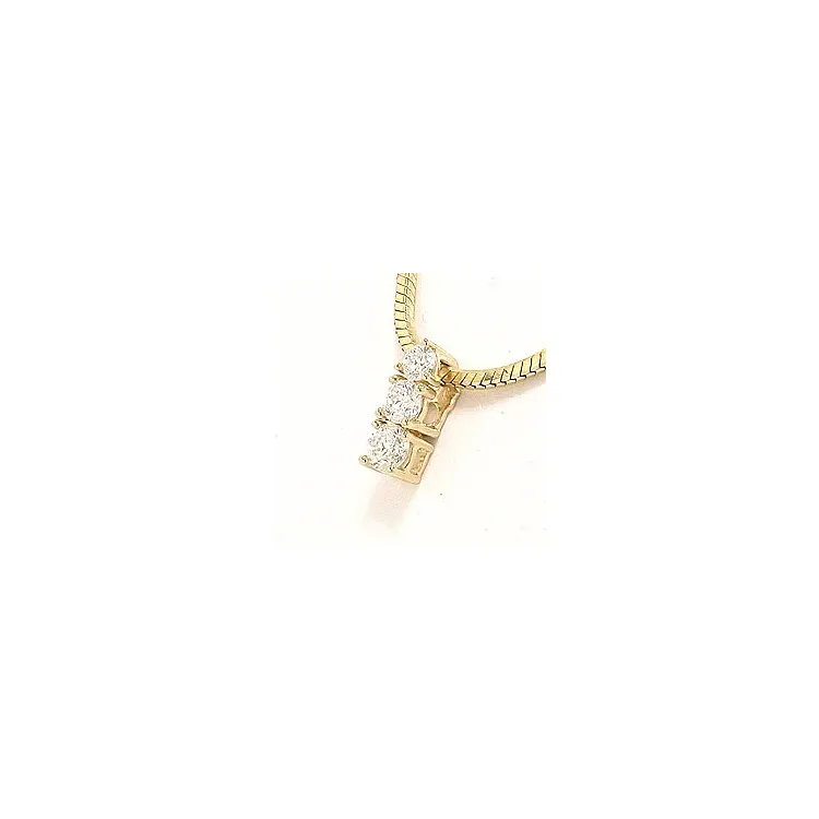 Diamantanhänger in 14 karat gold 0,20 ct
