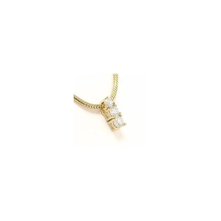 Diamantanhänger in 14 karat gold 0,20 ct