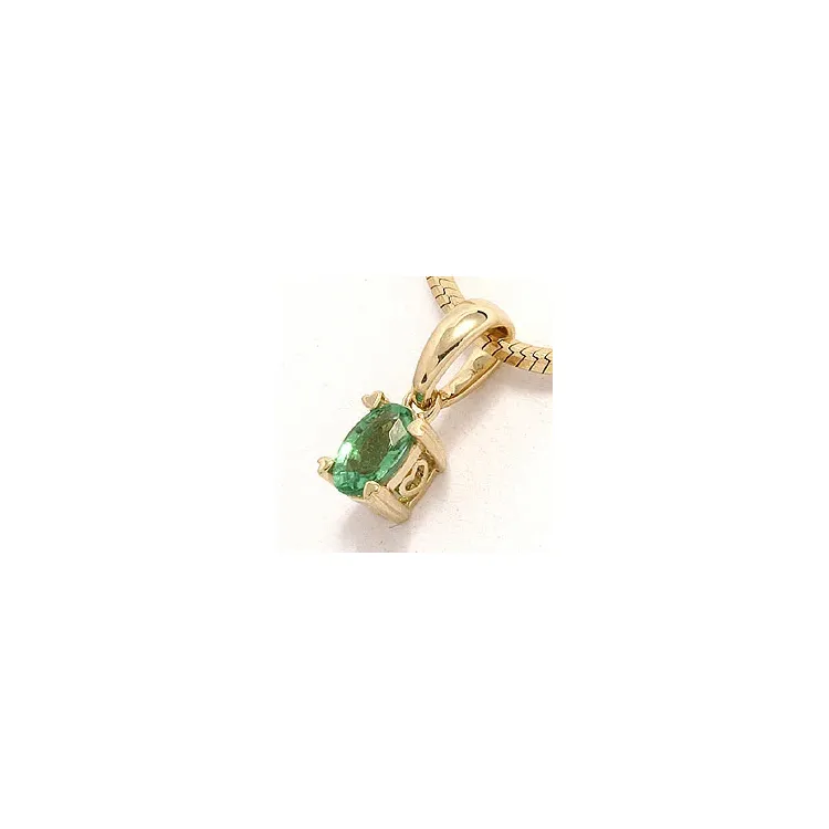 Smaragd Anhänger in 14 karat Gold 0,26 ct