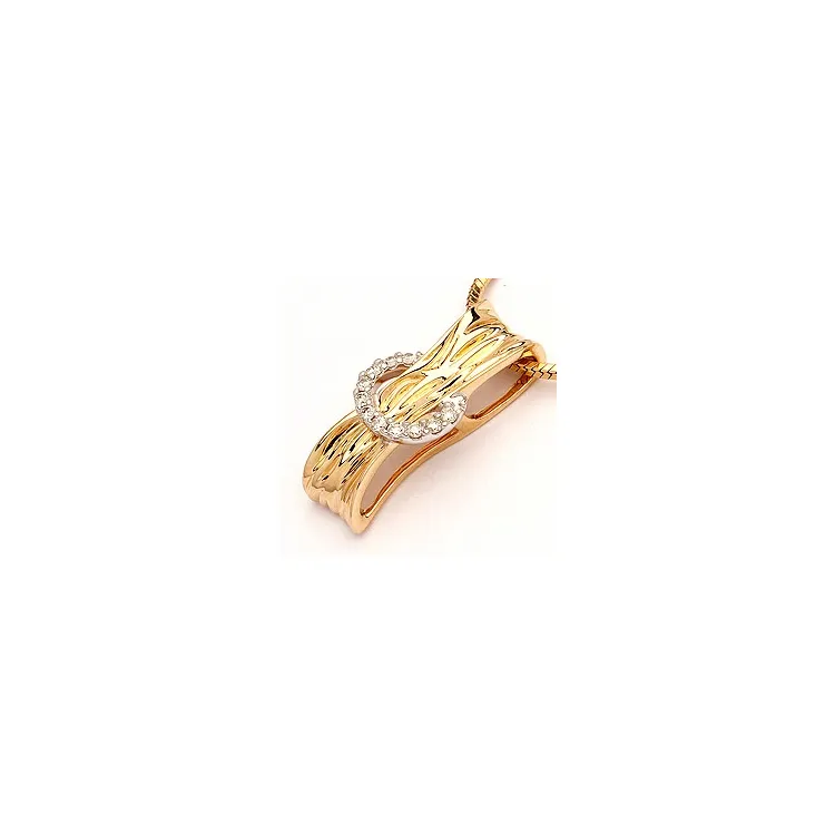 Diamantanhänger in 14 karat Gold- und Weißgold 0,09 ct