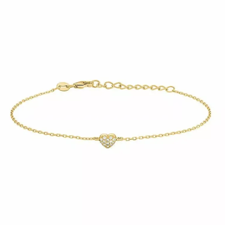 Frost by Noa Herz Armband in vergoldetem Sterlingsilber weißem Zirkon
