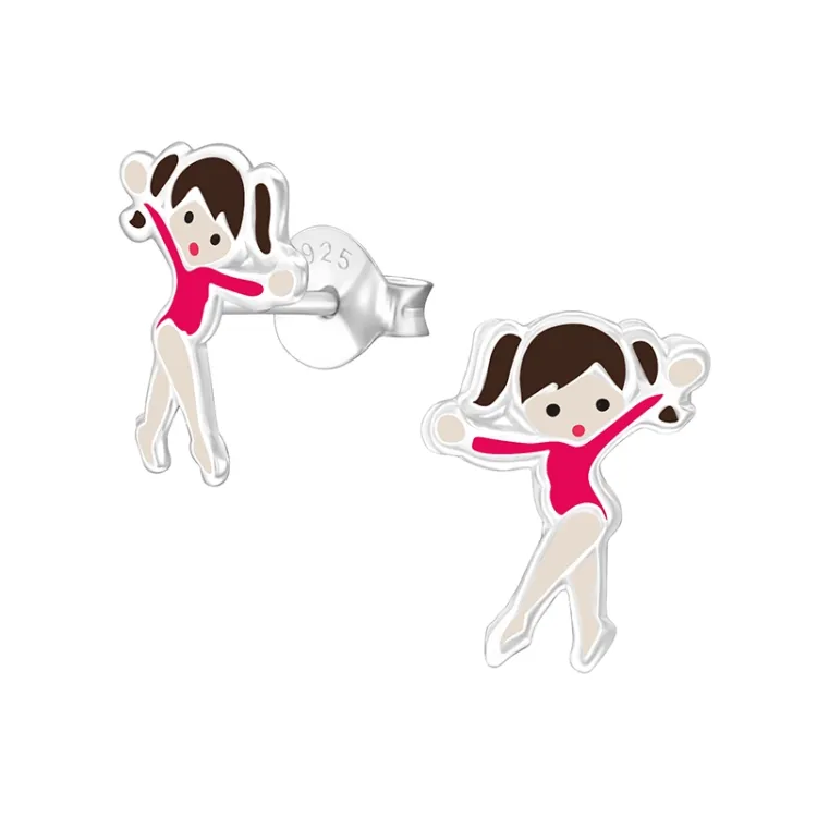 Gymnast Ohrringe in Silber - Little Ones