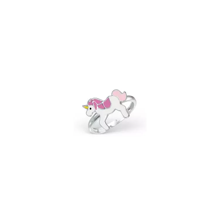 Kollektionsmuster Einhorn Kinderring aus Silber