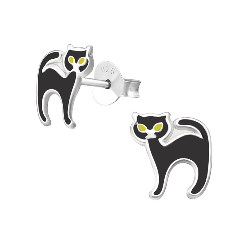Katzen Ohrringe in Silber - Little Ones