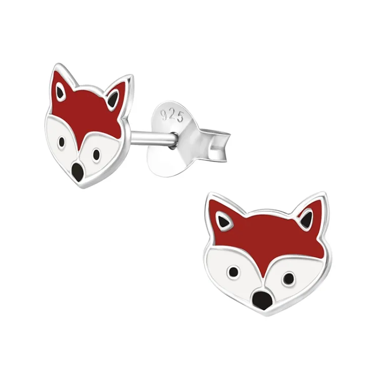 Fuchs Ohrstecker in Silber - Little Ones