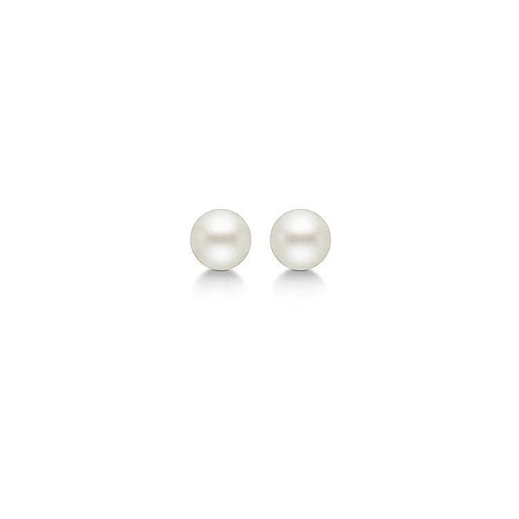 5 mm Aagaard Perle Ohrringe in Silber