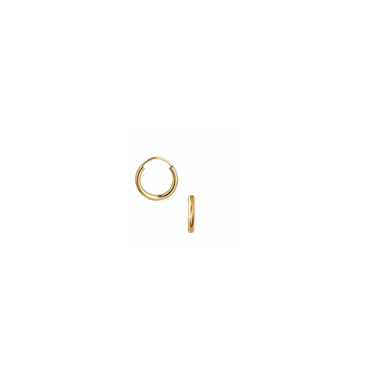 12 mm aagaard runden kreole in 8 karat gold