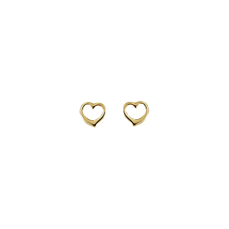 Aagaard Herz Ohrringe in 8 Karat Gold