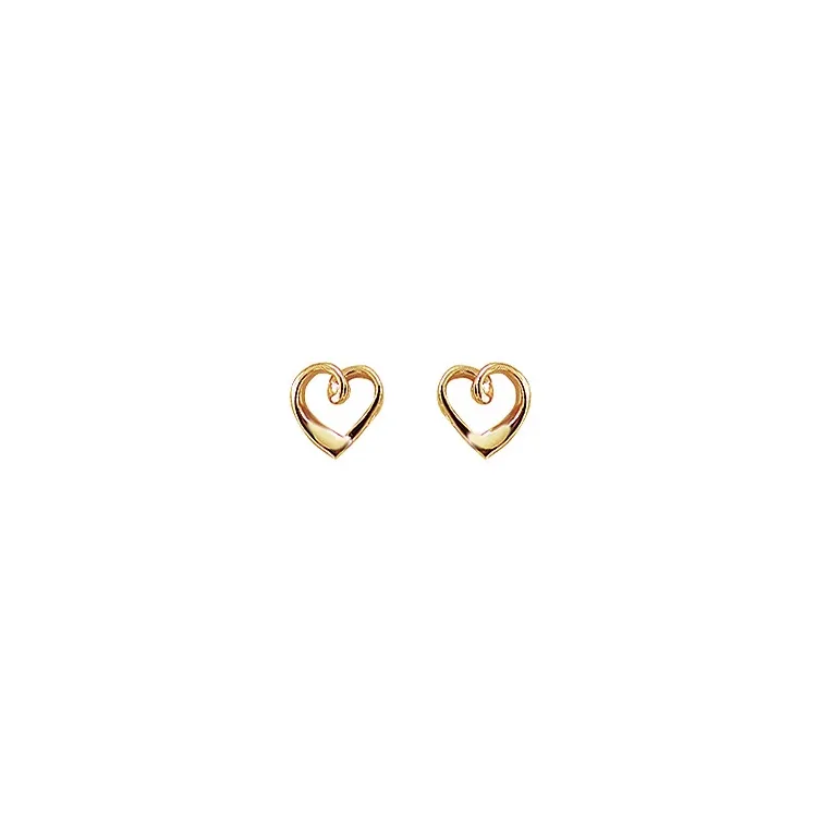 Aagaard Herz Ohrringe in 8 Karat Gold