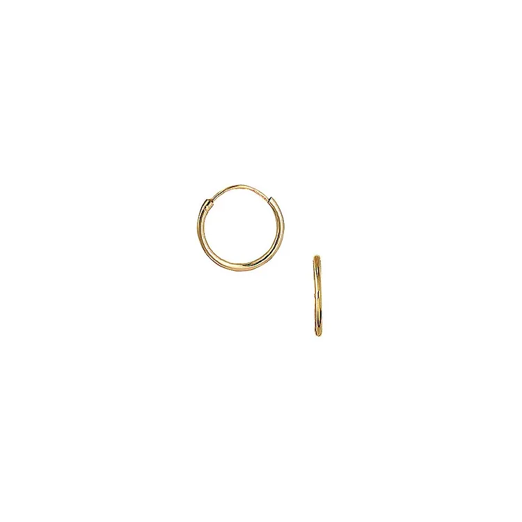 14 mm Aagaard Kreole in 14 Karat Gold