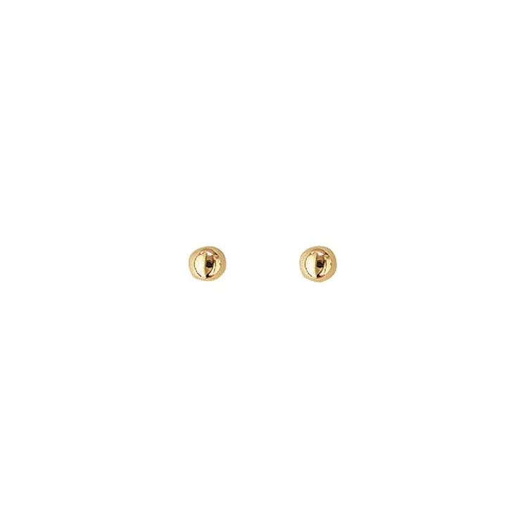 3 mm Aagaard Kugel Ohrstecker in 14 Karat Gold