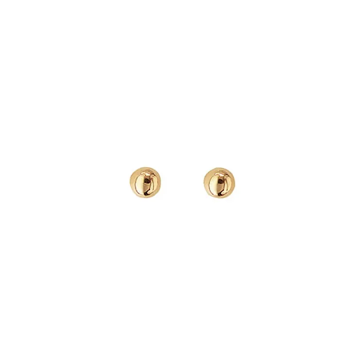 4 mm Aagaard Kugel Ohrstecker in 14 Karat Gold