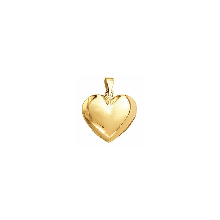 14 x 15 mm Aagaard Herz Anhänger in 8 Karat Gold