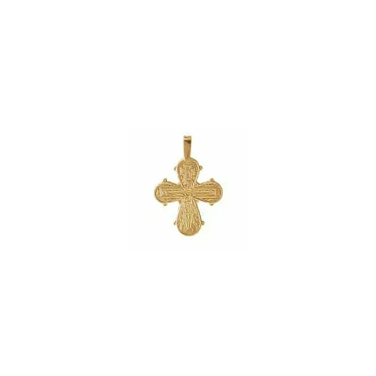 Dagmarkreuz aagaard 19 x 25 mm anhänger in 8 karat gold