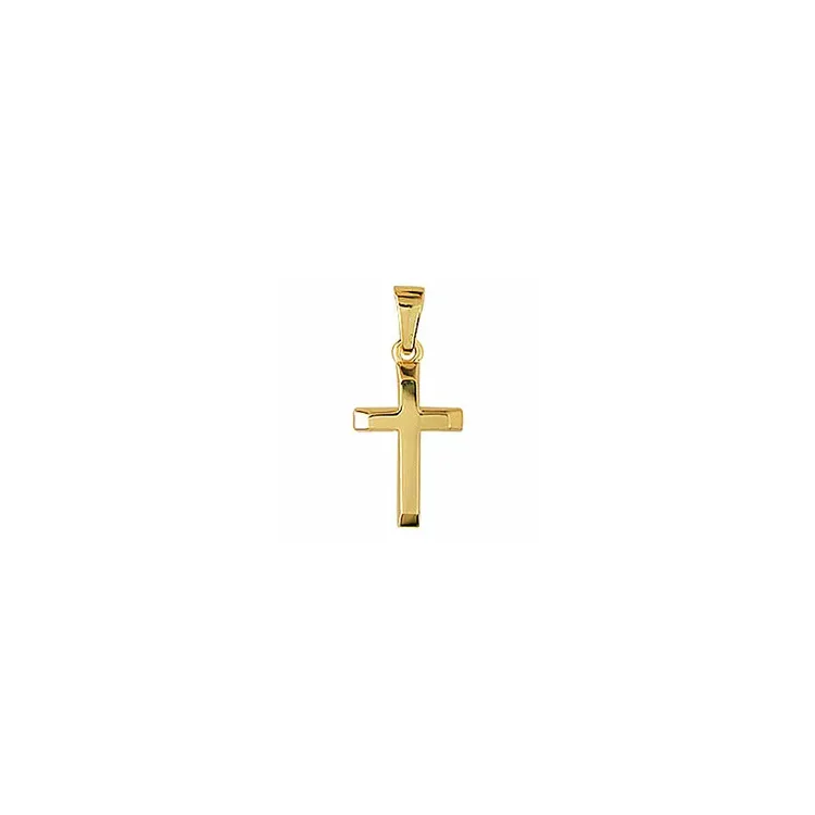 10 x 17,5 mm Aagaard Kreuz Anhänger in 8 Karat Gold