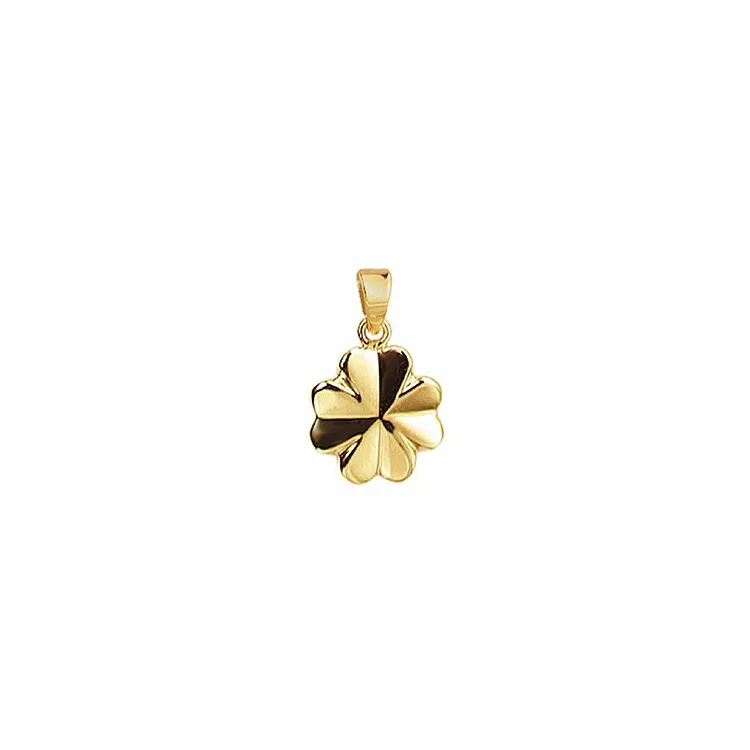 Aagaard Kleeblatt Anhänger in 8 Karat Gold