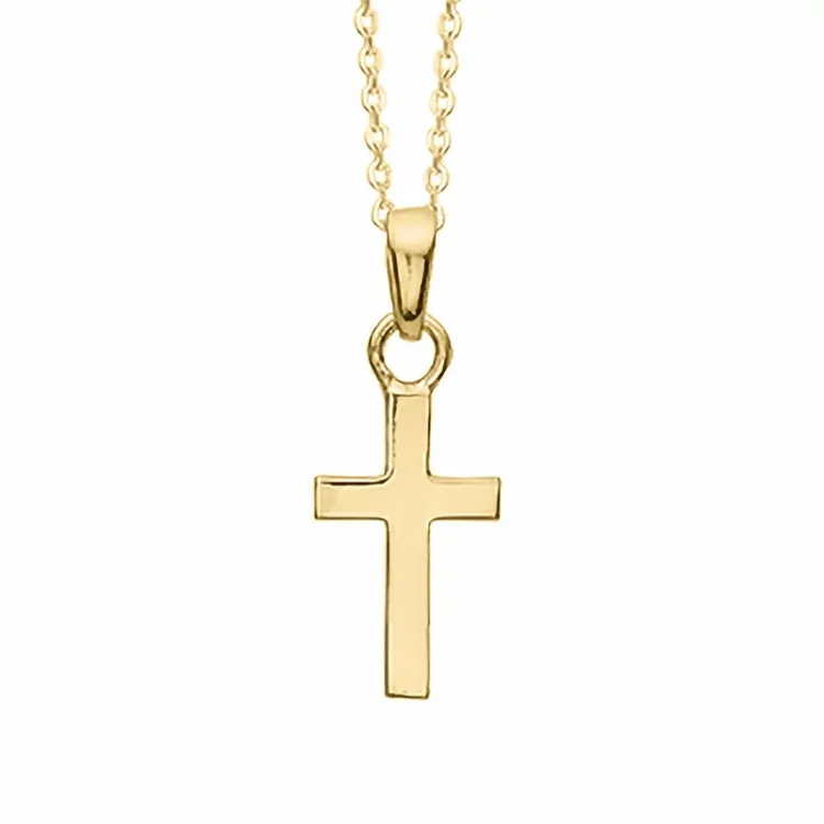 Aagaard Kreuz Halskette mit Anhänger in vergoldetem Sterlingsilber