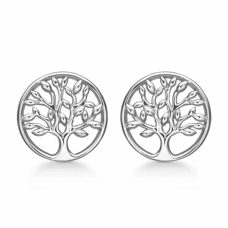 Støvring Design Lebensbaum Ohrringe in Silber